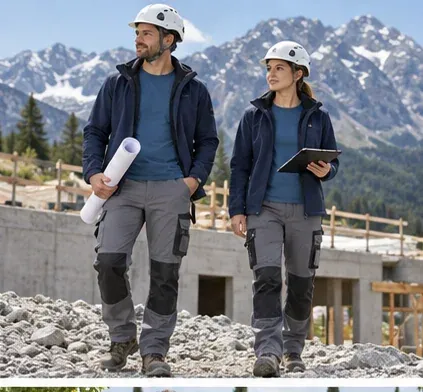 Capas de oficio: Camiseta · pantalón reforzado · softshell · Construcción y mantenimiento