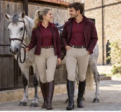 Centro activo: Polo transpirable · pantalón funcional · softshell · Hípica y deporte