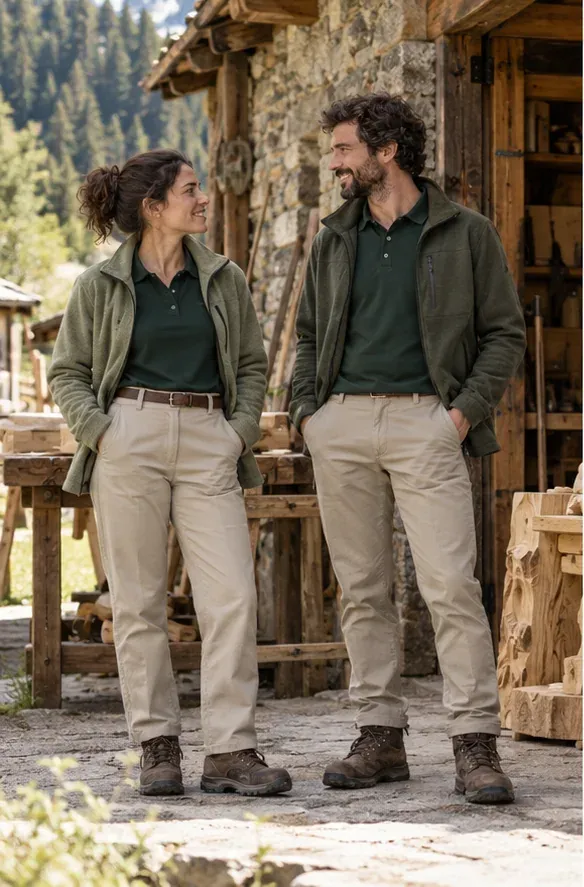 Punto de partida: Polo o camiseta · pantalón · capa según actividad · ¿Tu sector no está en la lista?
