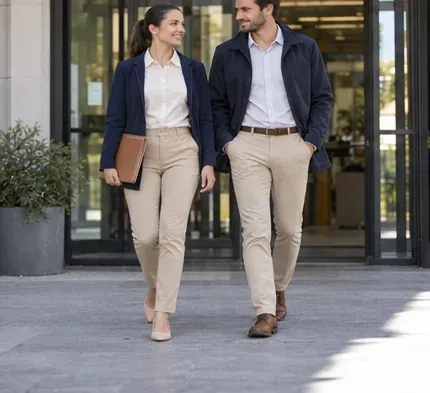 Atención cotidiana: Polo o camisa · chino · chaqueta ligera · Servicios y ayuntamientos